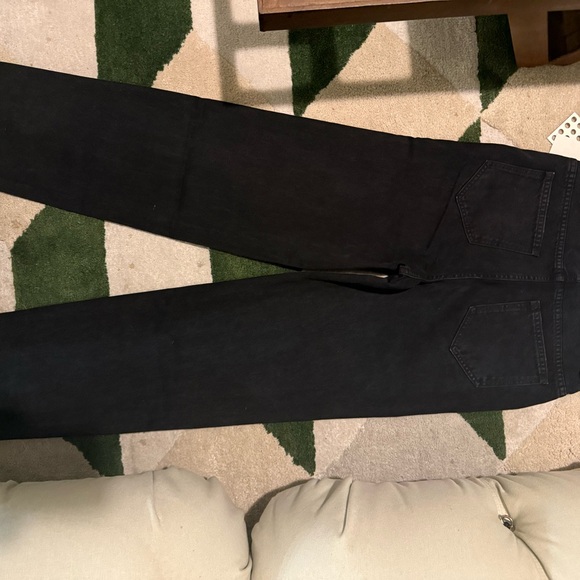 KHAITE Jet Black Wide-Leg Jeans - Picture 4 of 6